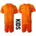 Nederland Keeper Babykleding Uitshirt Kinderen WK 2022 Korte Mouwen (+ korte broeken)